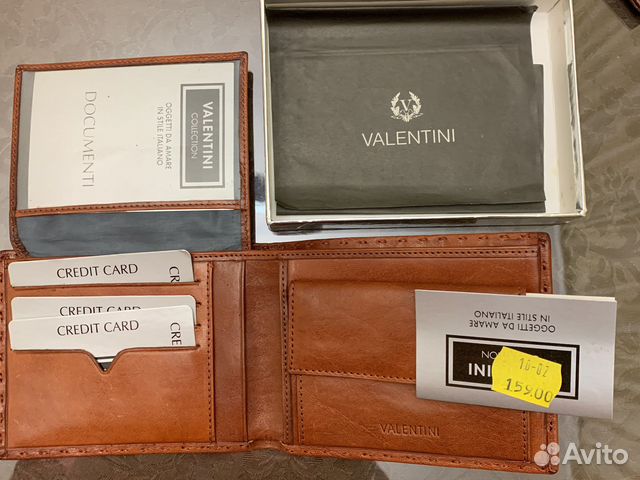 Кошелек мужской кожаный новый