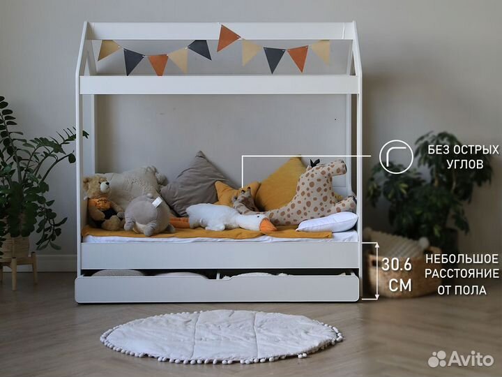 Детская кровать с матрасом в подарок 