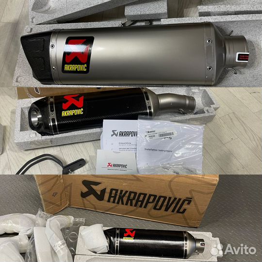 Akrapovic глушитель, полная трасса