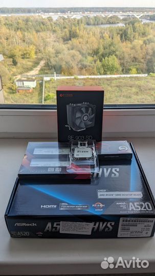 Ryzen 5 4500 + a520m + 16GB/32GB +256GB SSD +Кулер
