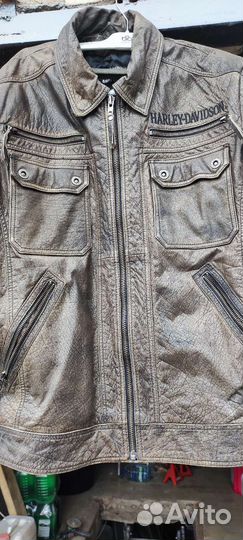 Мотокуртка кожаная мужская 50 размер