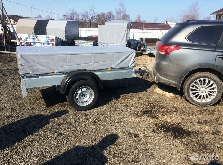 Автоприцеп оцинкованный 2050*1100 мм. Г/П 616 кг