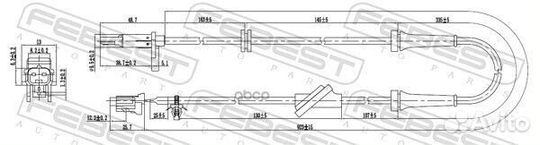 Датчик ABS передний правый 02606-013 02606-013