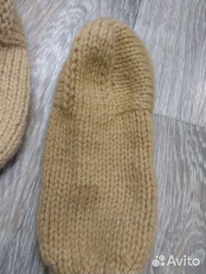 Вязаные тапки