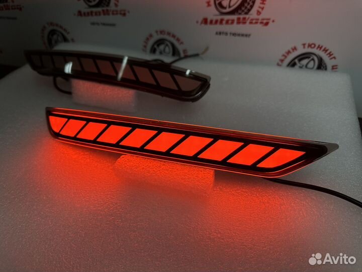 Стопы дополнительные Forester 2007 - 2017, в бампе