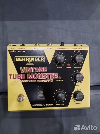 Педаль vintage tube monster vt999