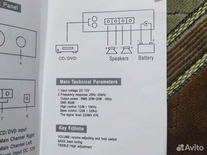 Музыкальный усилитель для колонок