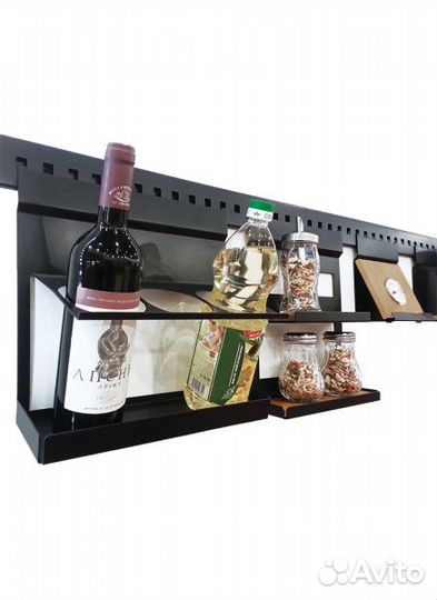 Стильный рейлинг для кухни Черный бархат