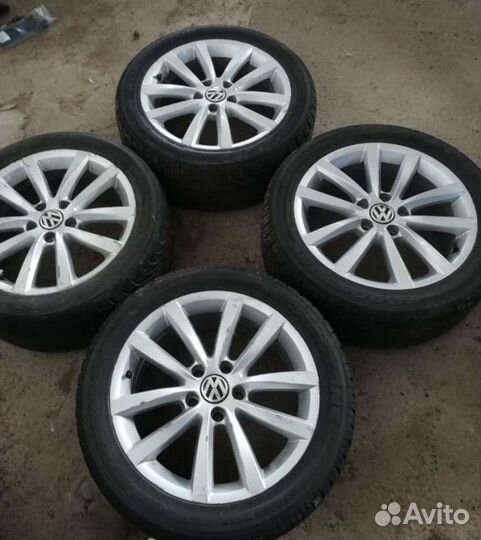 Колеса в сборе r17 зимние на vw