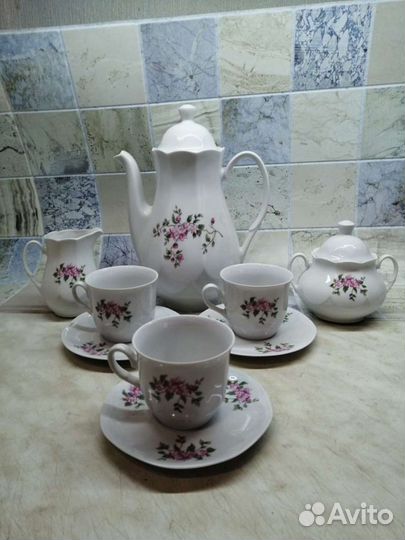 Винтажный кофейный сервиз