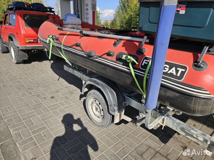 Лодка пвх Фрегат 390 FM Light Jet/L/S Красный