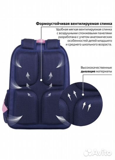 Рюкзак, ранец, портфель школьный Brauberg Soft