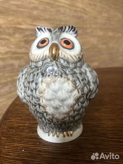 Статуэтка поильник Филин. Фарфор
