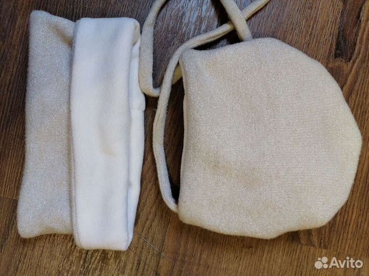 Шапка тюрбан, зимняя для девочки