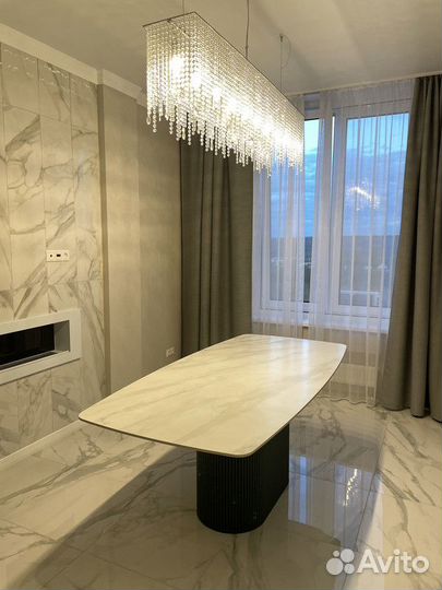 Стол обеденный из керамогранита