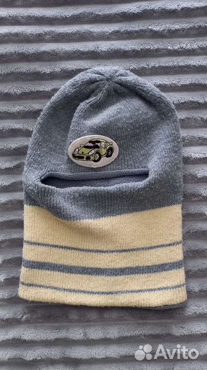 Шапка зимняя для мальчика, 4-8 лет