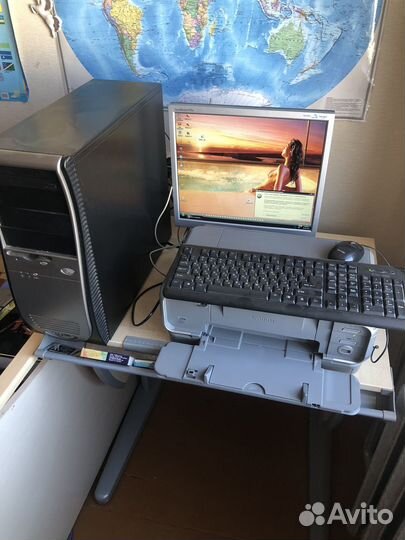 Компьютер и фотопринтер