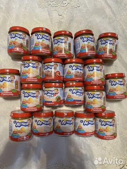 Мясное пюре агуша