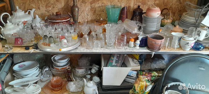 Посуда советская(фарфор,хрусталь,глина,стекло)