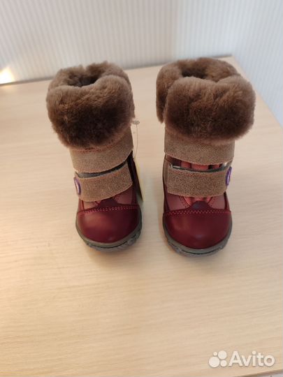 Ботинки зимние для девочки 19р