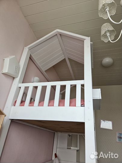 2х ярусная кровать из дерева