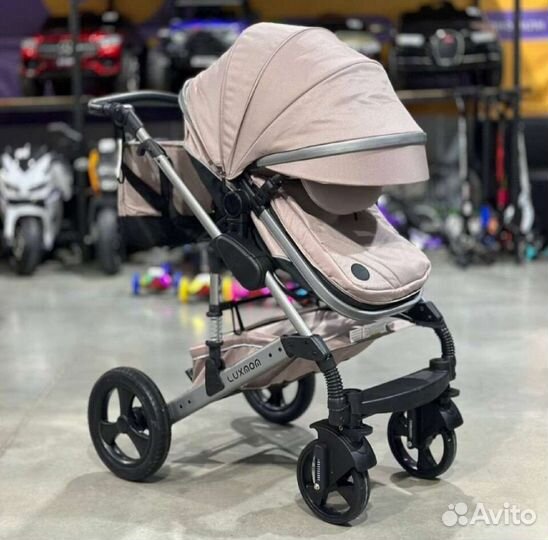 Коляска 3в1 трансформер Новая версия (Коричневый)