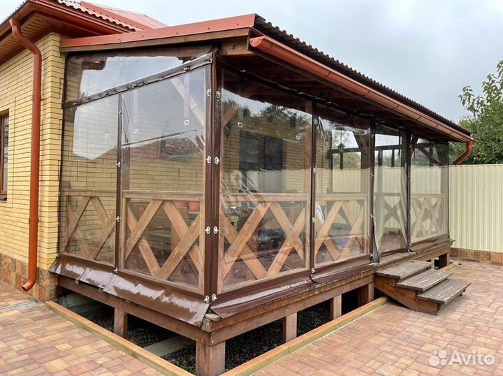 Жидкие окна на беседку