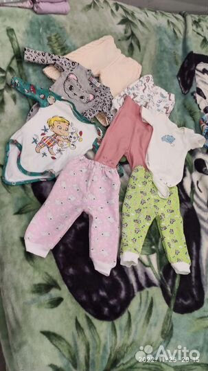 Вещи пакетом на девочку 68-74