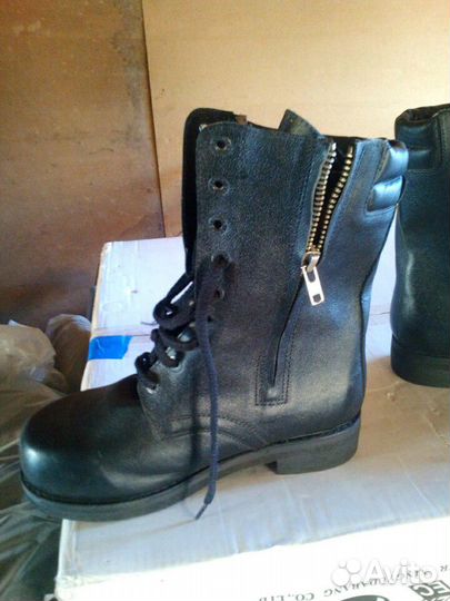 Берцы кожаные, новые р.42. Толстая кожа