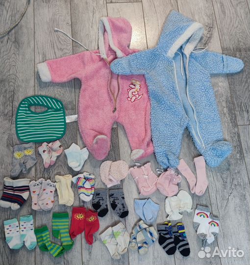 Вещи пакетом на малышку от 0-4 мес