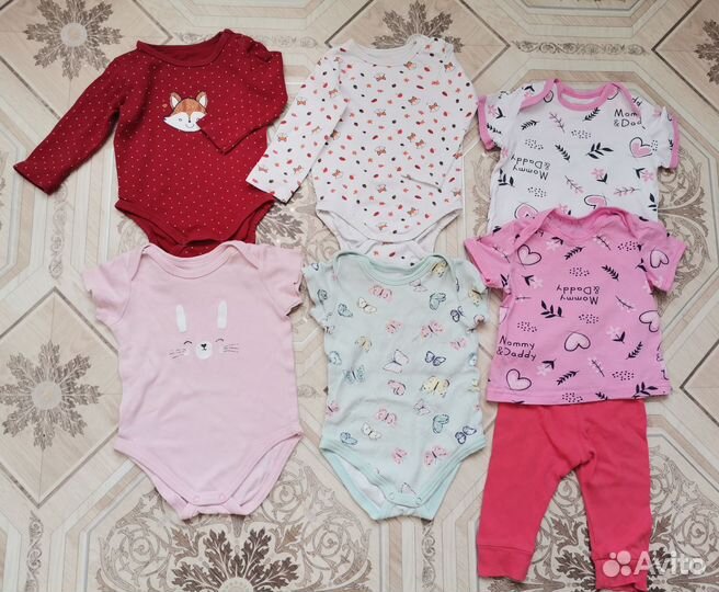 Вещи пакетом на девочку 62-68