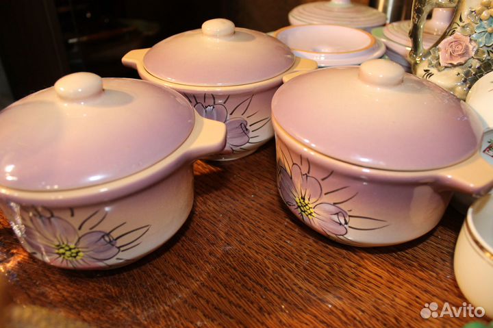 Горшочек керамический 0,5л, лаванда