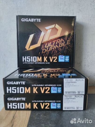 Gigabyte H410M H V2, H510M K V2 LGA1200 новые