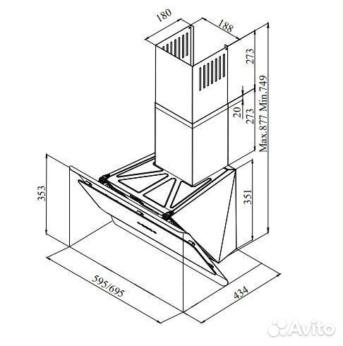 Вытяжка schaub lorenz SLD DL6318