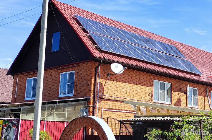 Солнечная электростанция сетевая 7,5 кВт / 37 кВтч