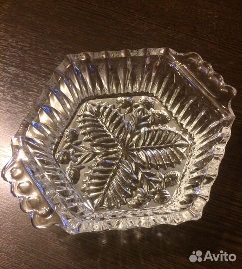 Салатник/ конфетница хрусталь СССР