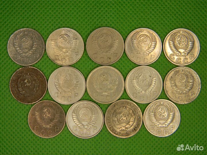 10 копеек СССР Ранние Советы Набор Без Повторов 14