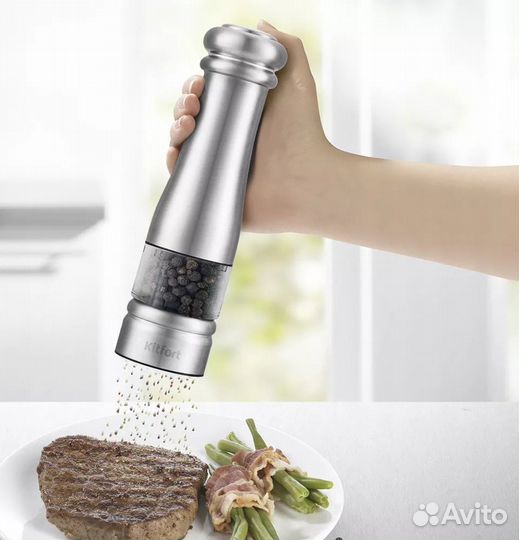 Набор электрических мельниц Kitfort KT-2030, сереб