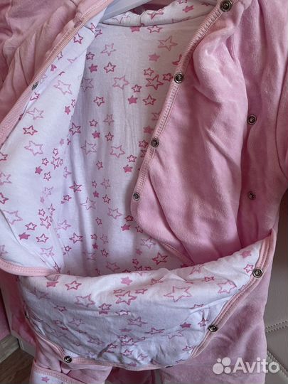 Комбинезон демисезонный для девочки или двойни 68