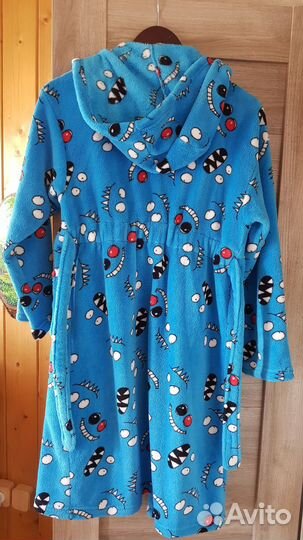 Мужской махровый халат с капюшоном