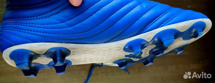 Детские футбольные бутсы Adidas Copa 36 сине-белые
