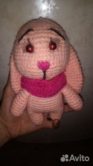 Вязаный зайка