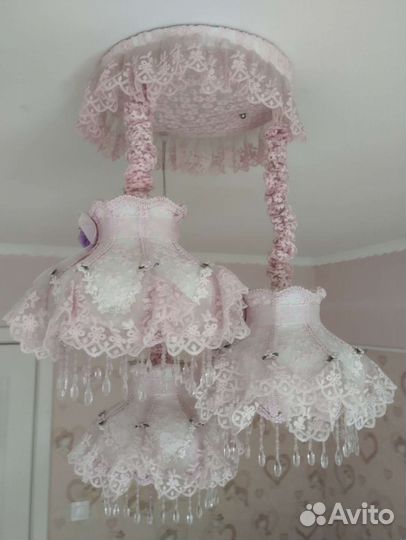 Люстра потолочная большая бу