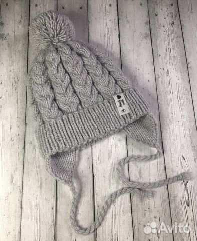 Детская шапка с помпоном, зимняя шапка