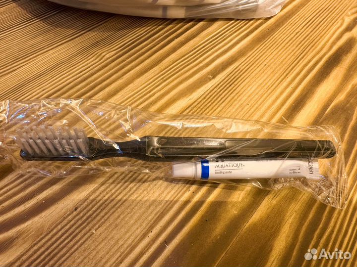 Одноразовые щетка + паста