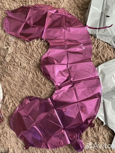 Воздушный шар цифра 3 и единорог