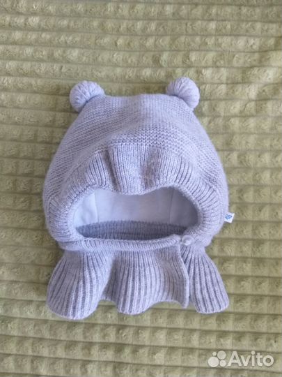 Зимняя шапка шлем Журавлик для мальчика 42-44