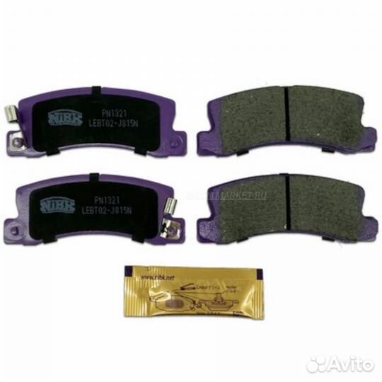 Nibk PN1321 Колодки тормозные дисковые зад