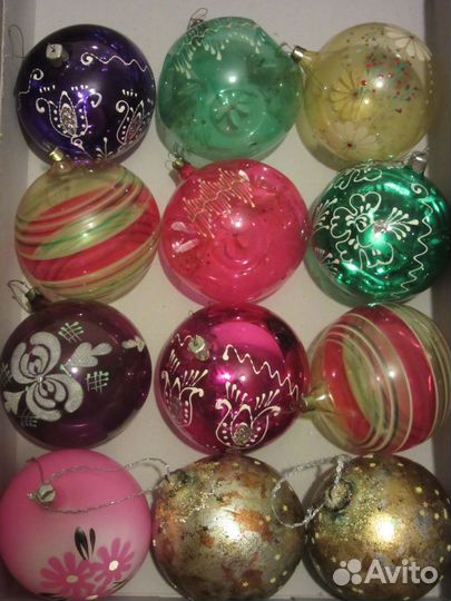 Наборы елочных украшений, винтаж