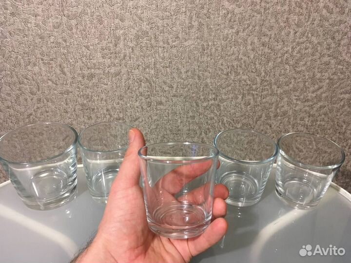 Стеклянные стаканы для свечей